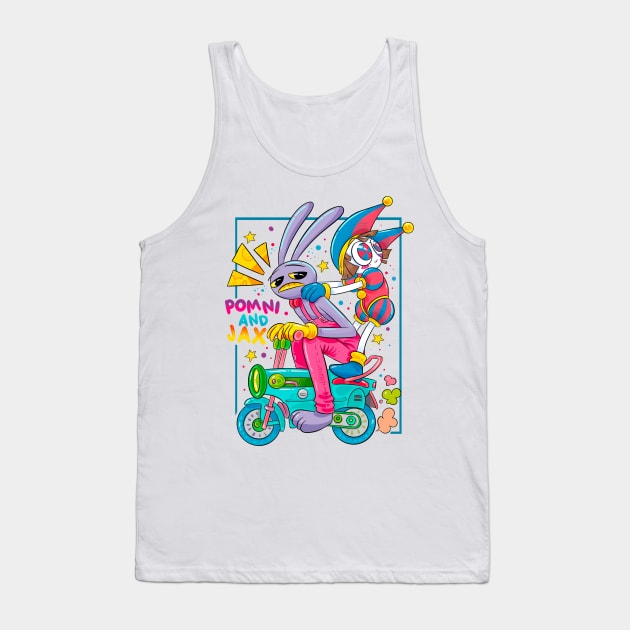 Pomni and jax The amazing digital circus Tank Top by Draw For Fun 